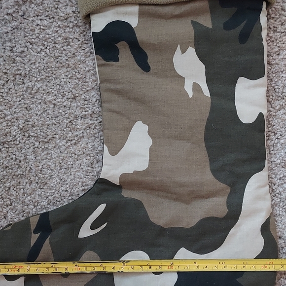 Pier 1 Kids Stocking Green Camo Military Tactical Christmas Camouflage Hunting - Picture 8 of 8